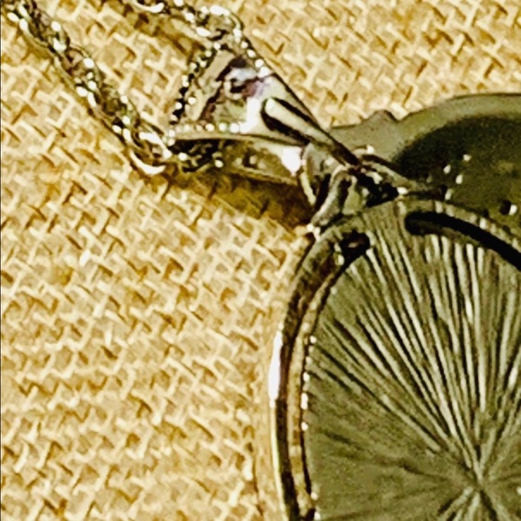 LIA SOPHIA NECKLACE Lacey Oval Slide Pendant - Picture 6 of 7